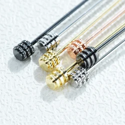 ICEYY Screw Threads Collar Bar Shirt French Collar Pin Clasp Clip Lapel Stick For Men Fashion Jewelry Accessories