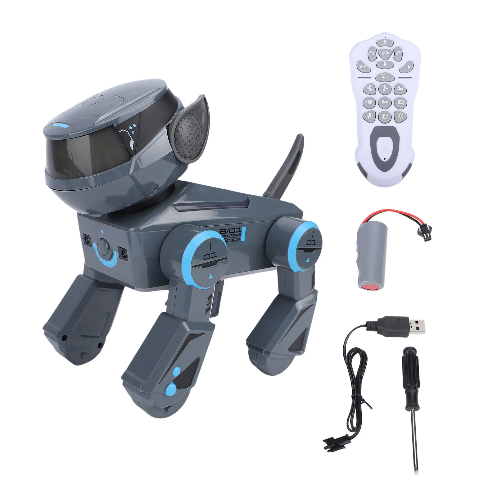 

Remote Control Robot Dog AI Powered Smart Stunt Robot Puppy Educational for Kids Remote Control Robot Dog