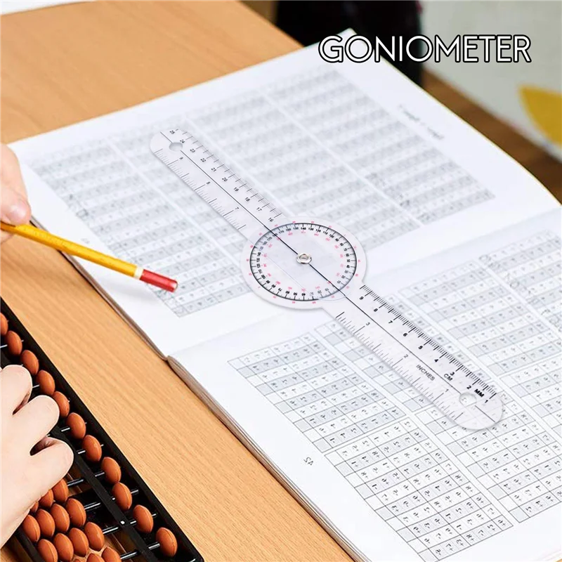أداة منقلة زاوية شاملة ، مسطرة زاوية درجة ، منقلة مقياس الزوايا ، العلاج العلمي ، 6 "، 8" ، 12 "، 3