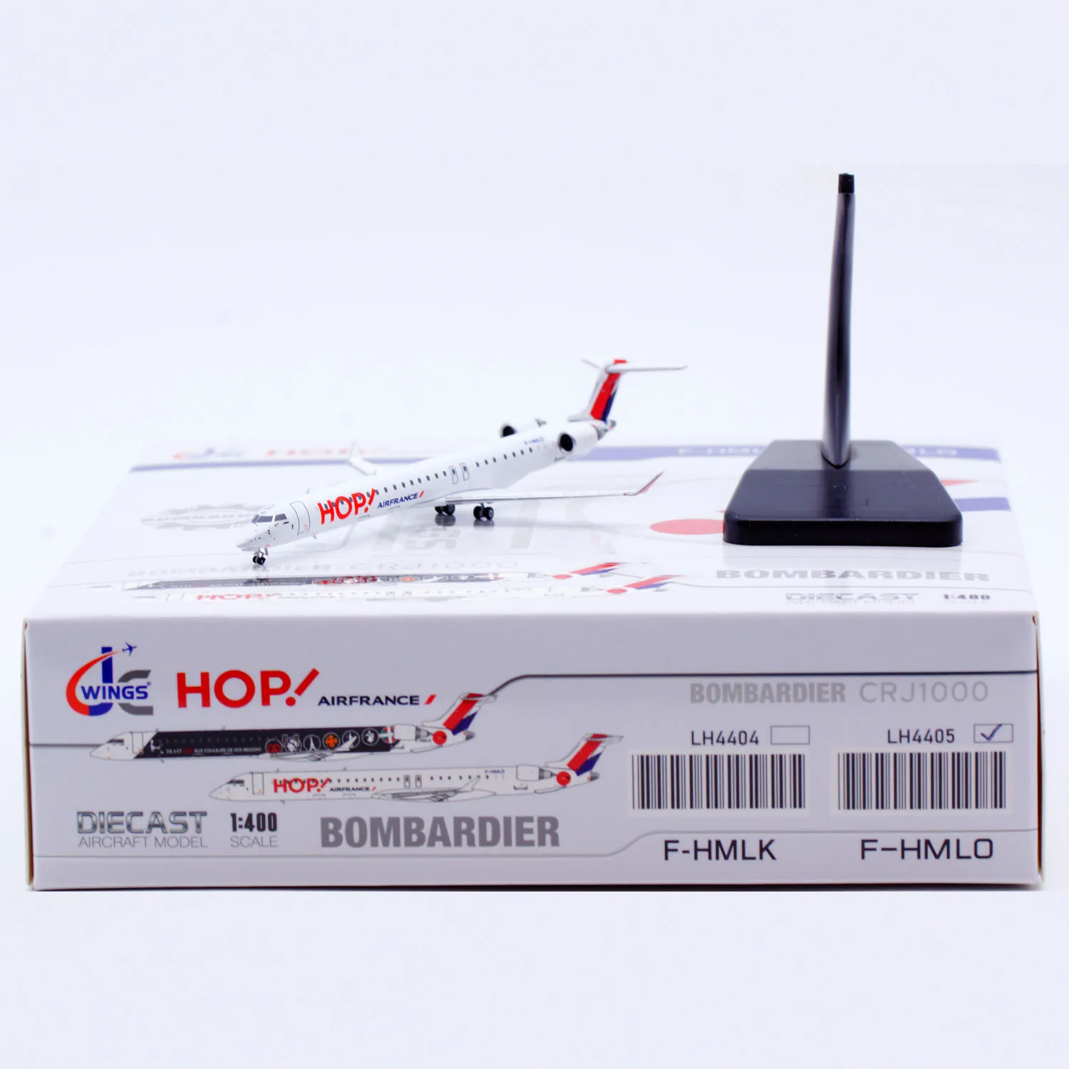 

Коллекционная модель самолета из сплава LH4405 JC Wings 1:400 HOP AIRFRANCE Bombardier CRJ-1000, литая под давлением, F-HMLO