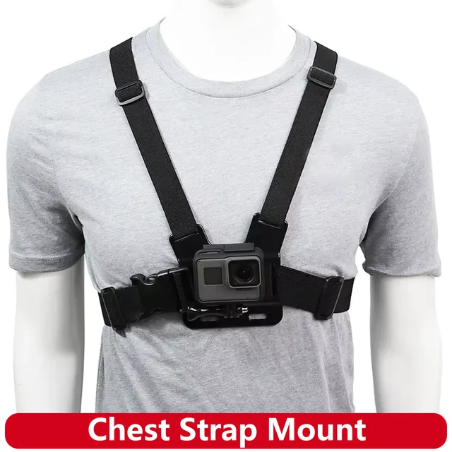 Uchwyt na klatkę piersiową Chesty Body Mount do GoPro Hero 13 12 11 10 9 8 7 SJCAM SJ4000 AKASO insta360 DJI Osmo Action Camera