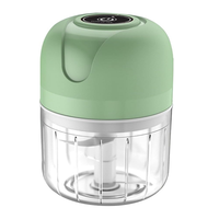 Efficient-Electric Garlic Chopper, USB Rechargeable Mini Food Processor,250Ml Electric Garlic Chopper Portable Vegetable Mincer