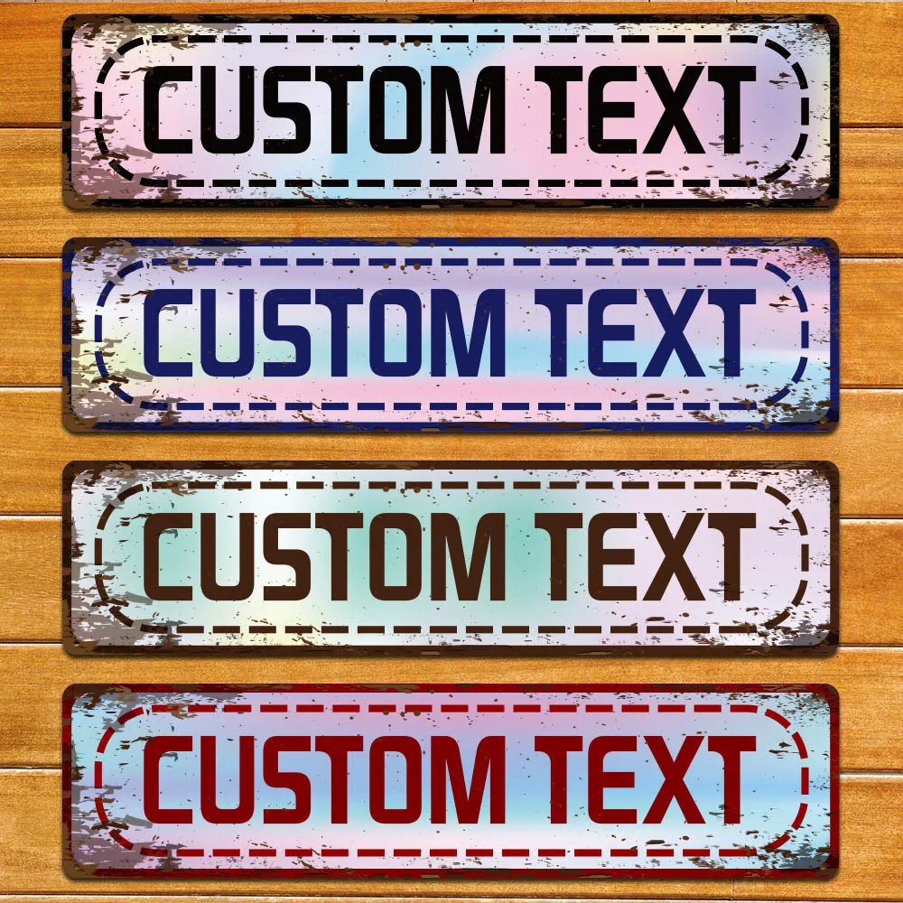 1 custom metal sign High precision cutting and forming Personalized exclusive pattern customization To metal craft products