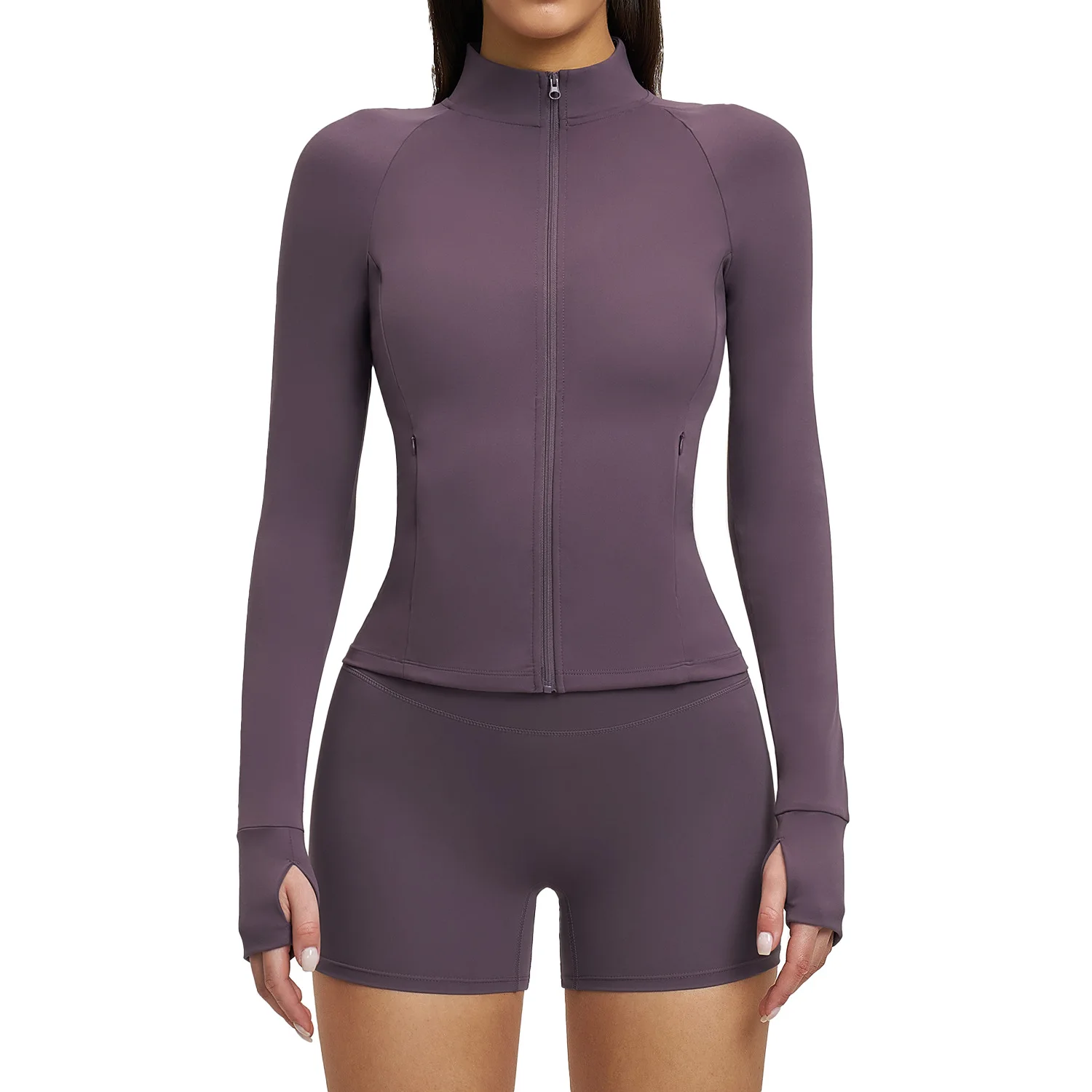 

Maxdutti Quick Drying Fitness Set, Zipper Leisure Set, Women's Outdoor Cycling And Running Sports Set New Two Piece Set Women's