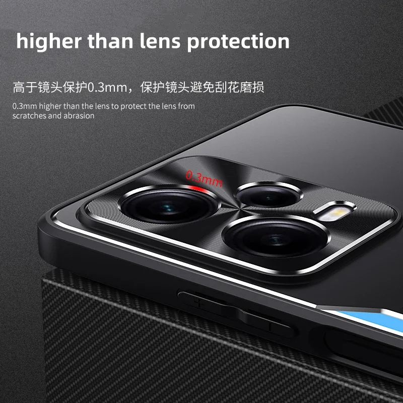 حافظة لهاتف POCO F5 Redmi Note 12 Turbo Note12 Pro Plus 5G غطاء هاتف معدني مضاد للخدش لهاتف POCO F5 Pro ممتص للصدمات #2