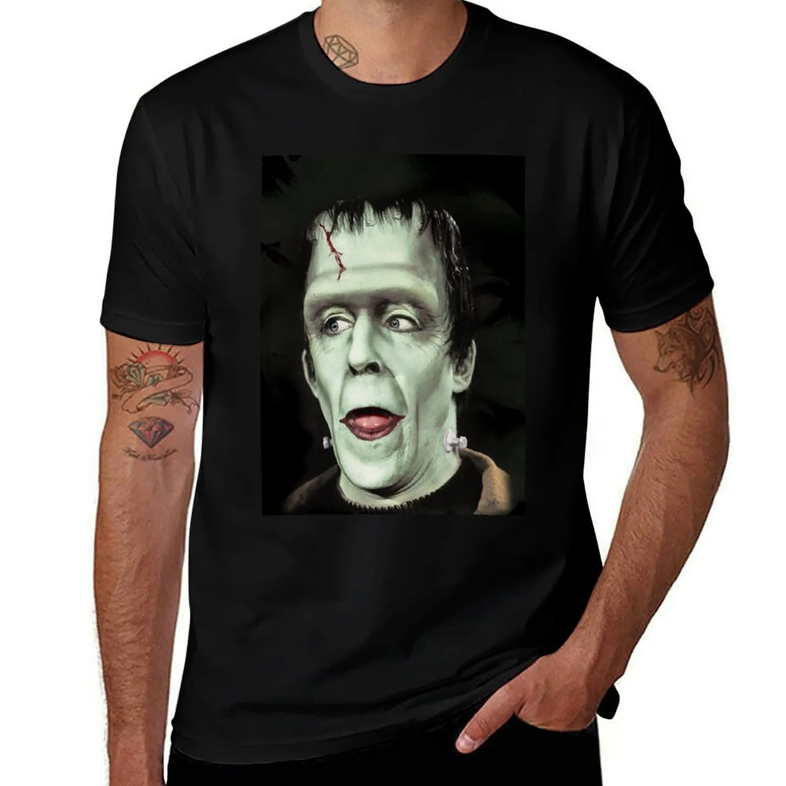 

Herman Munster T-Shirt graphics anime Anime t-shirt tee shirts for men
