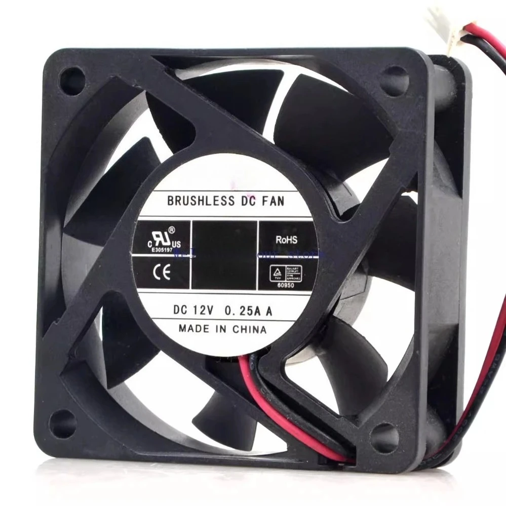 12V 0.25A 6020 6CM High Airflow Cooling Fan For DWPH EFS-06D12H（002）