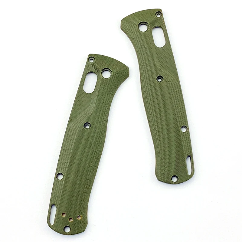 Imagem -06 - Custom Crossfade Knife Escalas Patches para Benchmade Facas Fazendo Acessórios Peças 11 Cores G10 Bugout 535 Par