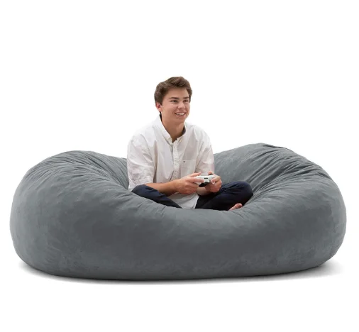 Customizable large round beanbag cover living room compressed huge new bean bag beanbag chair big sofa