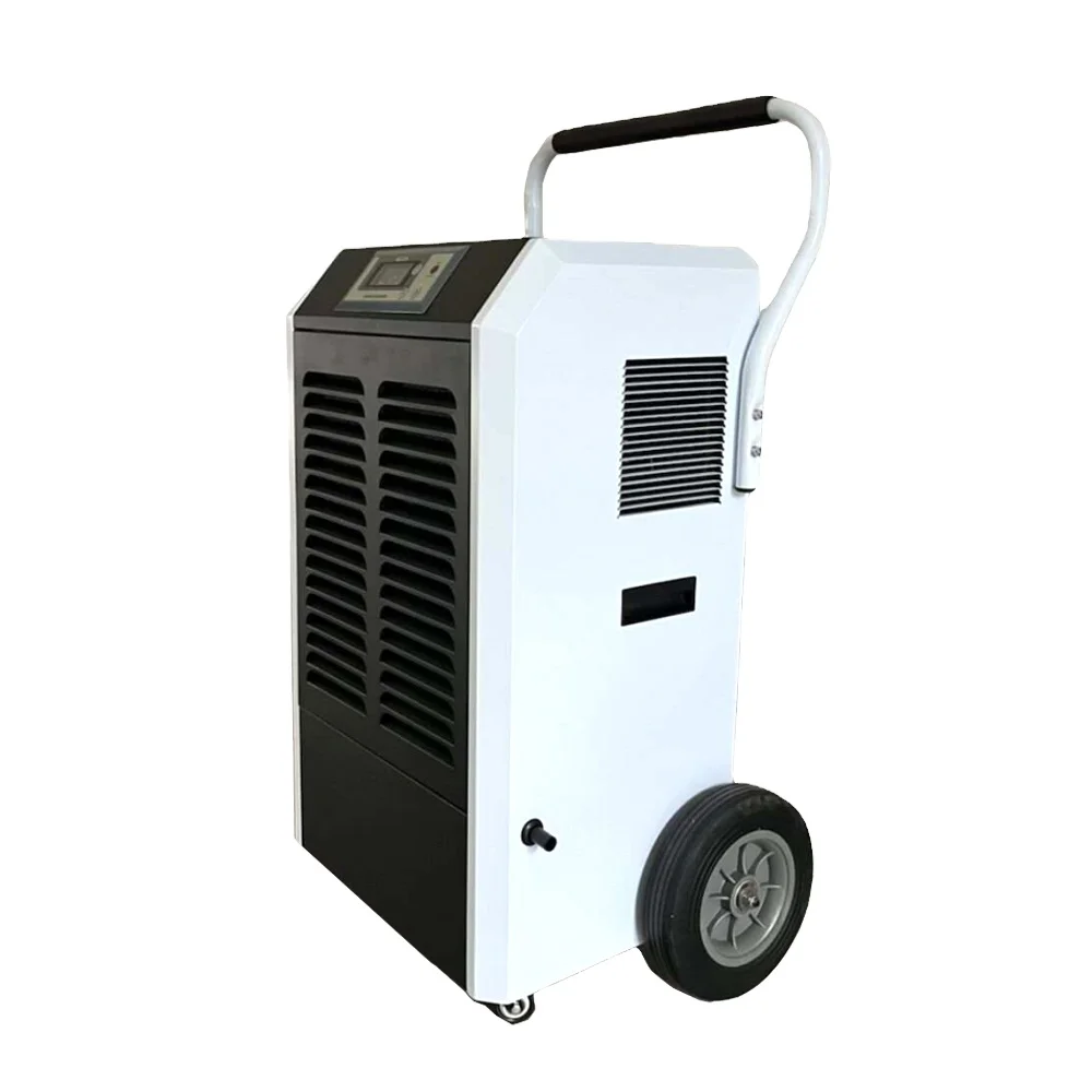 

Промышленный портативный осушитель 90л с металлическим корпусом и большими колесами с автоматическим сливным баком или водяным насосом для теплиц