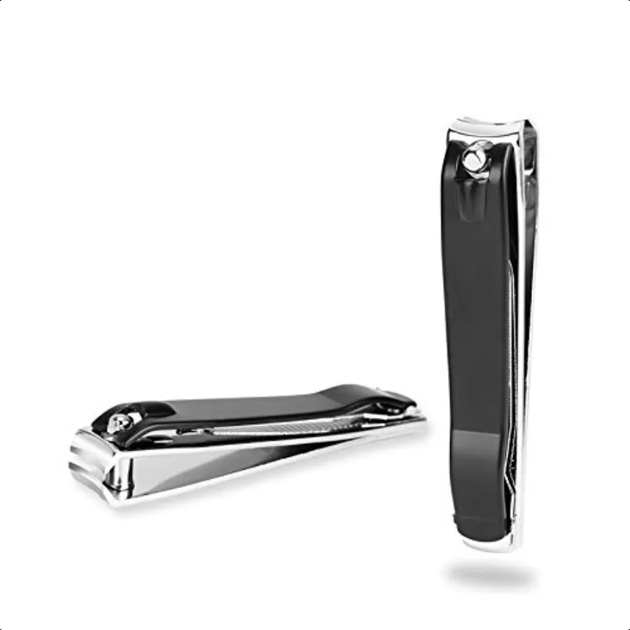 Large Nail Clippers Set2 Pcs Premium Stainl Steel Fingernail Toenail Clippers Curved Blade with Sharp and Sturdy Blade