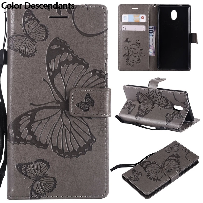 For Nokia 3 2017 Luxury Leather Case Nokia 3 Cases Wallet Phone Case For Nokia 3 TA-1032 TA-1020 Nokia3 Flip Protection Case bag