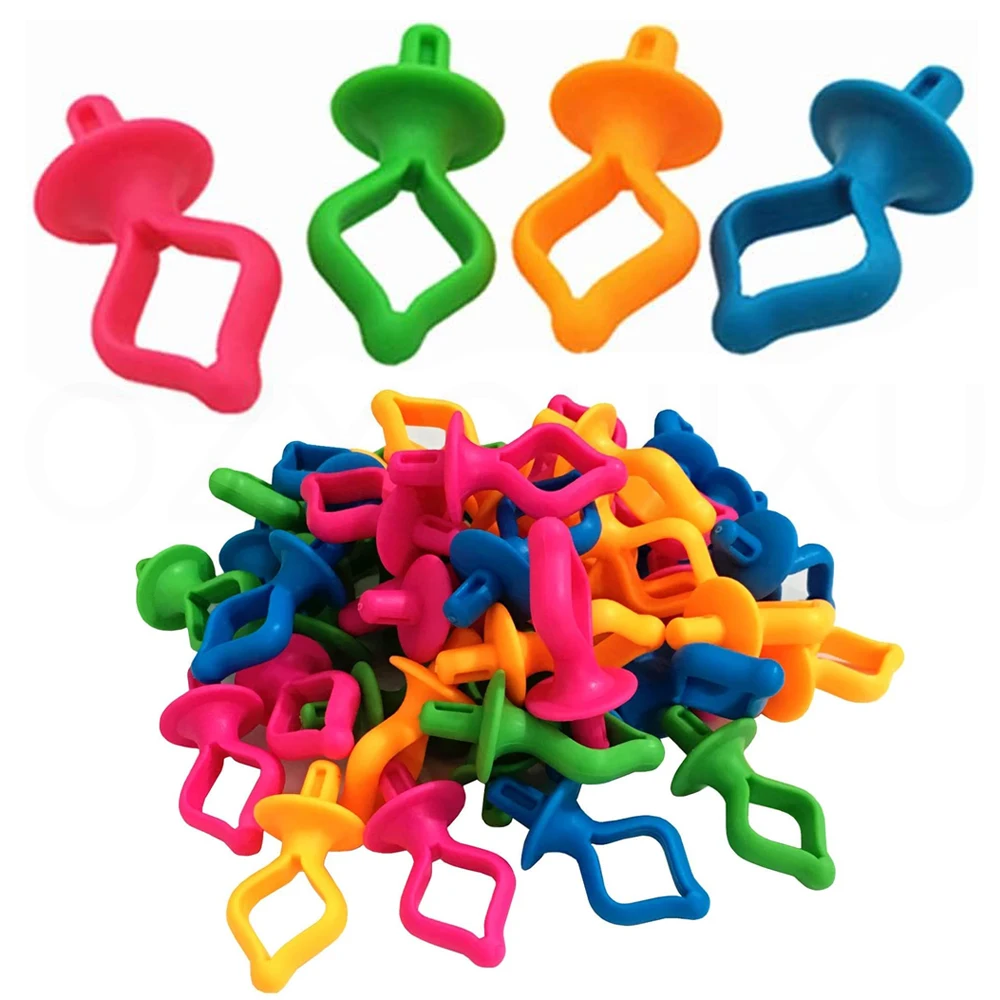 12pcs Silicone Sewing Bobbin Holder Clips Storage your Bobbins on Top of Thread Spools Mix Colors Sewing Accessories Parts