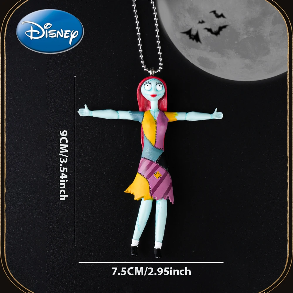 The Nightmare Before Christmas Officially Licensed Figurine Bag Clip Charms Sally PVC Keychain Christmas Gift 1Pc Disney