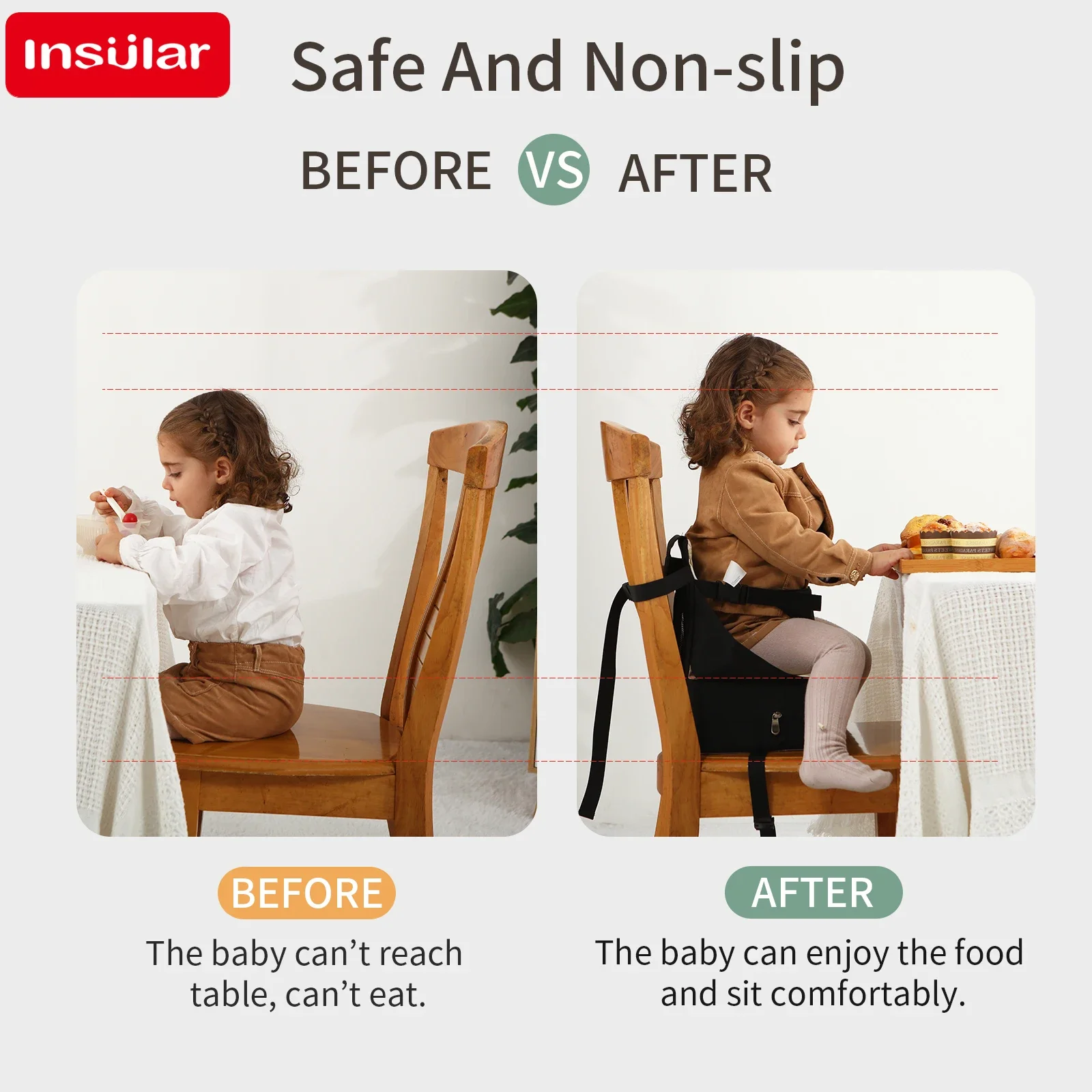 أطفال تهوية مقعد قابل للطي وسادة عالية الطفل المضادة للانزلاق وسادة مريحة طفل مقعد معزز مقاوم للماء كرسي السرج المحمولة