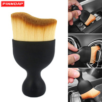 Car Interior Dust Removal Brush Soft Bristle Ergonomic Handle Compact Car Detailing Tool For Effective Cleaning Car Accessories