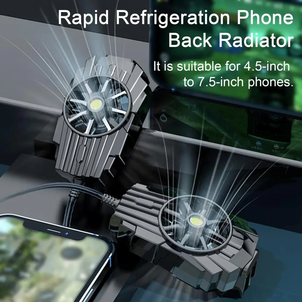 G6 Practical Mobile Phone Radiator Easy to Carry Powerful Turbo Fan Stable Phone Radiator Fan Heat Dissipation
