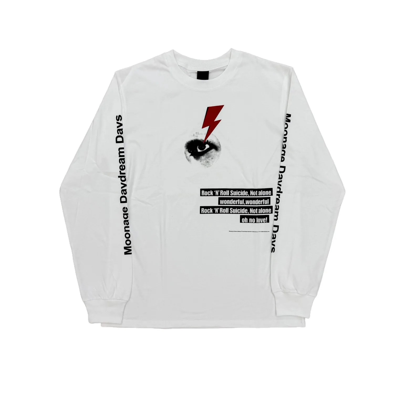 Number Nine David Bowie Poem Longsleeve Tee Long Sleeved T-shirt Base Trendy for Men — купить у AliExpress WW