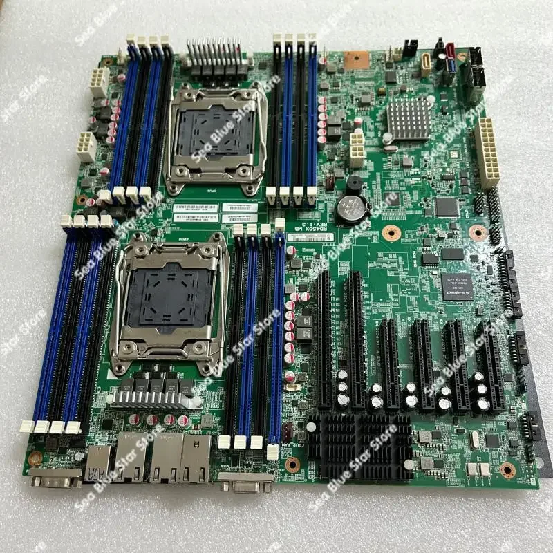 Intel 2011 Dual X99 Server Main Board NVME 10 Gigabit 32 Core M.2 Lenovo RD450X Six Card ALEO