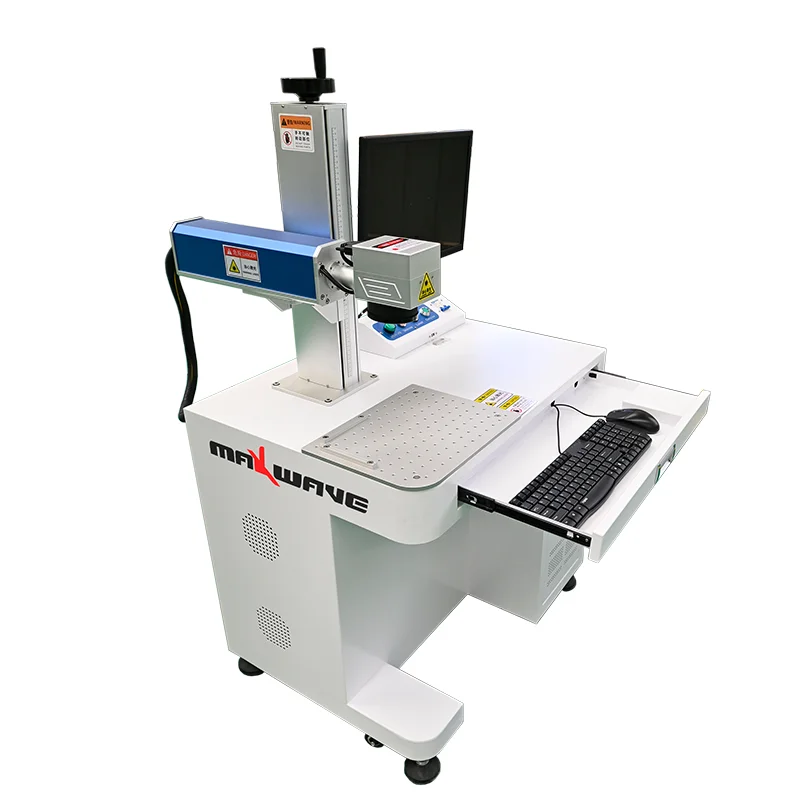 Raycus Max High Speed Marker Stainless Steel Metal Parts Marking Desktop 30w 50w  Fiber Laser Marking Machine