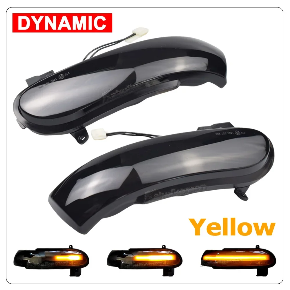 2pcs Dynamic Turn Signal LED Light Side Mirror Indicator For Mercedes-Benz W171 R171 SLK R230 W230 SL A1718200421 A1718200321