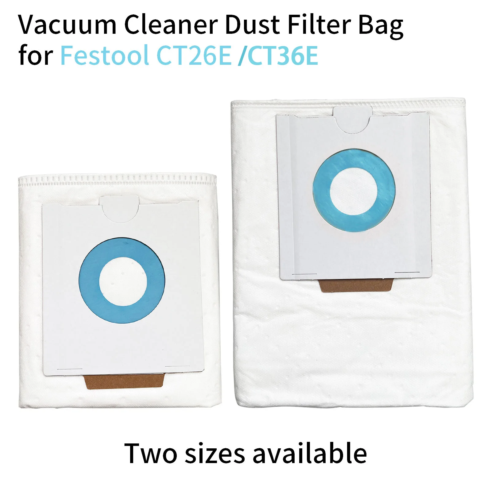 5PCS Dust Filter Bags for Festool CT26E/CT36E Vacuum Cleaner Replacement Accessories Reduce Airborne Dust Keep Clean