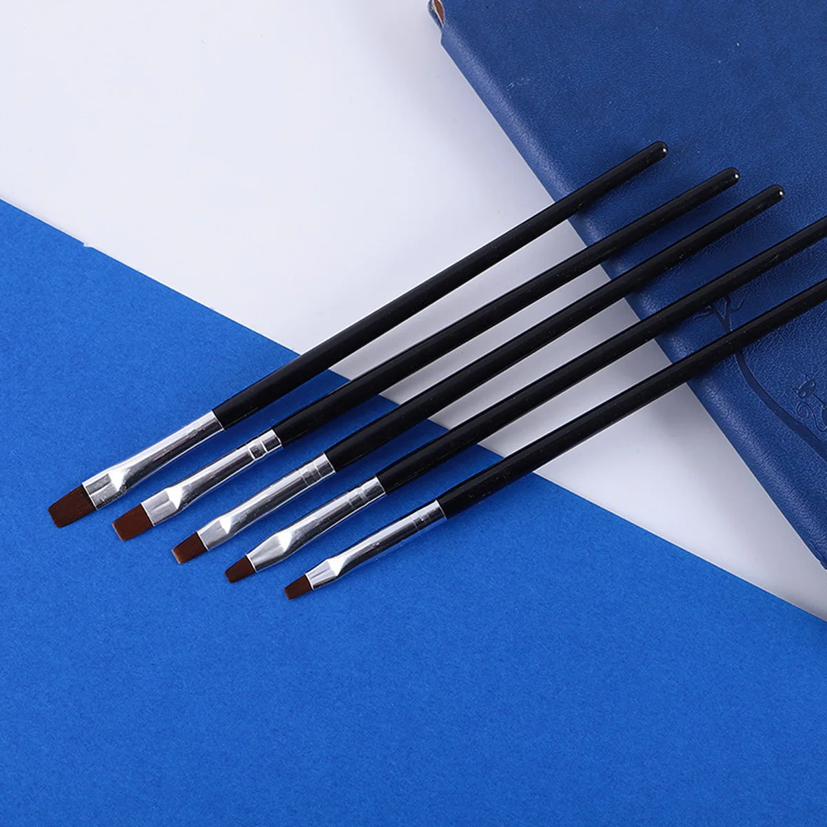 5PCS Dental Resin Brush Pen Silicone Shaping Set Suitable Composite Porcelain Bonding Operation Dentist Sculpture Carving Tool