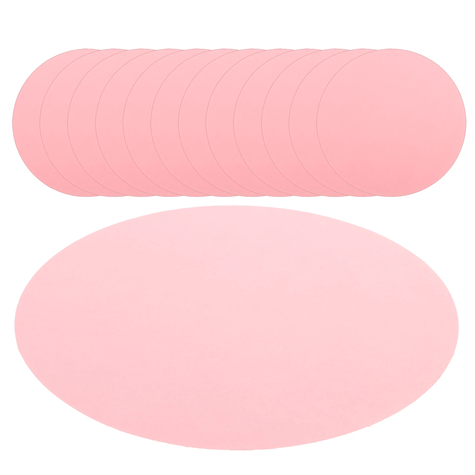 

20 Pcs Round Painting Paper Diy Decorations Artist Pink Cardstock Blank Drawing Child