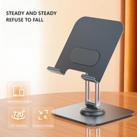 Rotatable Desktop Tablet Stands Can Folding Lifting Height Adjustment Universal Metal Mobile Phone Tablet Accessories Brackets