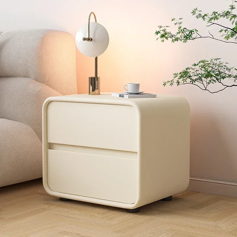 Design Bedside Table Storage Locker Floating Nightstand Designer Side Bed Tables Wood Nordic Room Coffee Sofa Night Stand Narrow