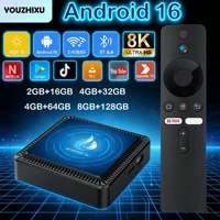 Android16 Smart TV Box Q17 WiFi Dual Allwinner H313 128G Asistente de Google Reproductor Multimedia Bluetooth 5.4 Muy Rápido