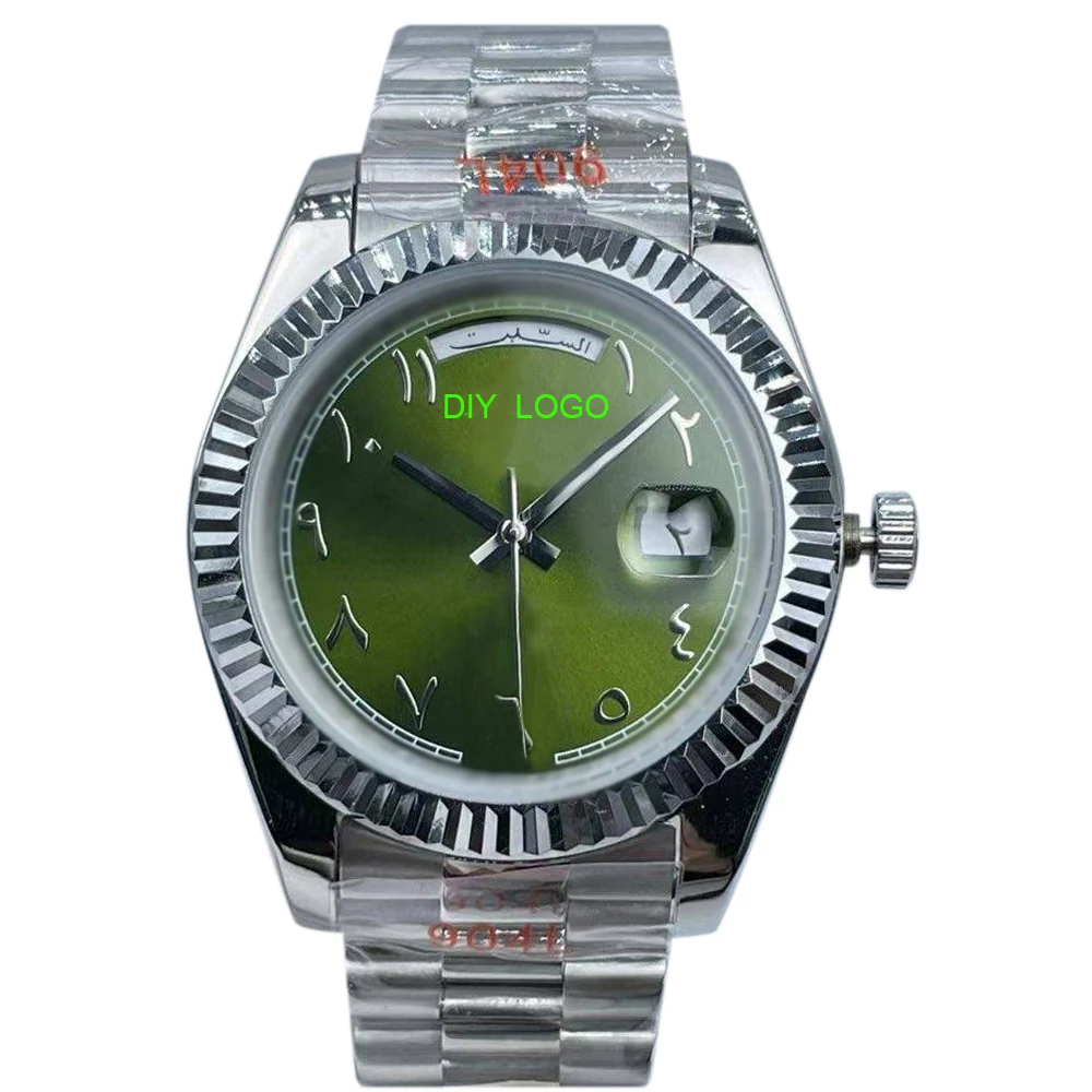 Customized LogoFashionable 41mm men's watch, Arabic numeral watch, mechanical movement, The best gift for men