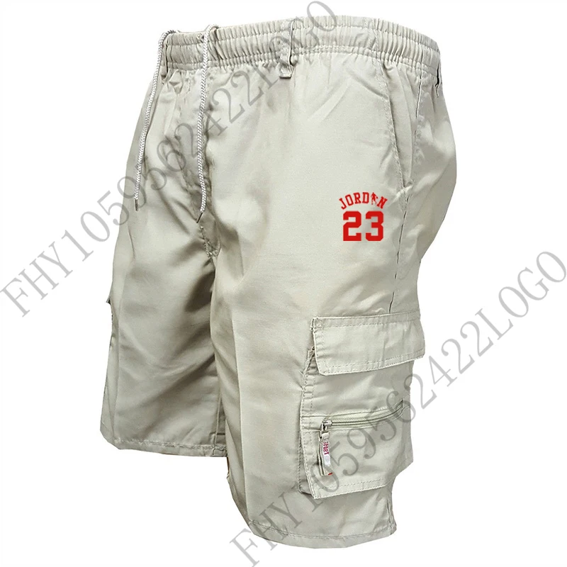 

Men's summer running shorts Breathable stylish cargo shorts Comfortable basketball elastic waist fitness jogging casual shorts