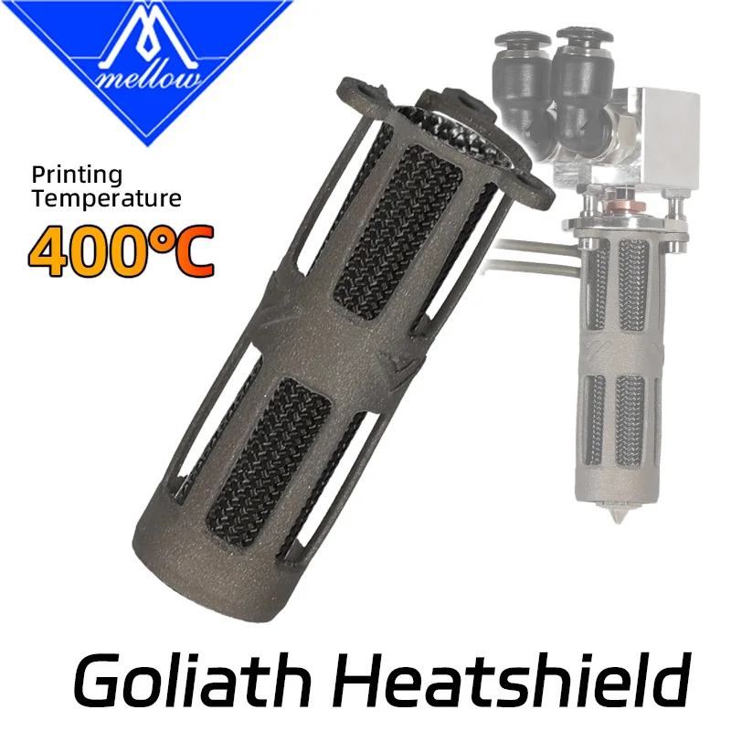 يانع 400C Goliath Heatshield الجوارب غطاء الحال بالنسبة طابعة Goliath الهواء/الماء ثلاثية الأبعاد Hotend ارتفاع درجة الحرارة العزل كم #1