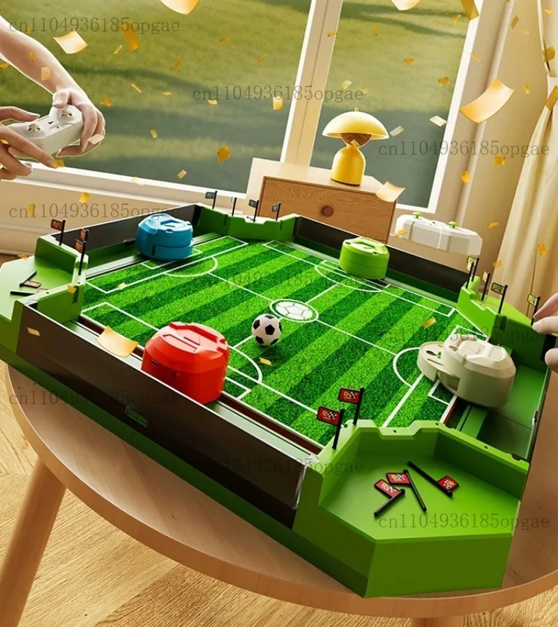 Four-person remote control table football table, parent-child battle educational toys, family party interactive table football