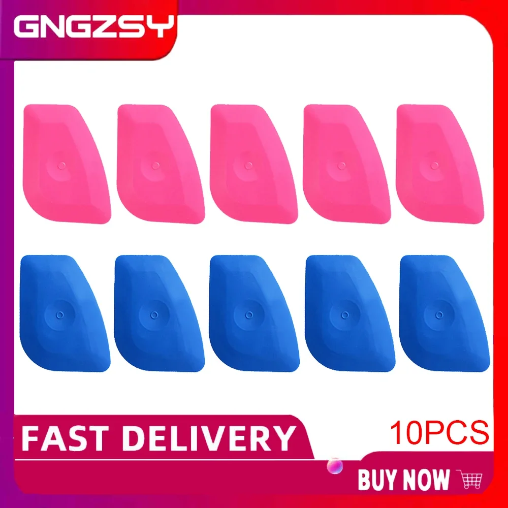 10PCS Pink Blue Car Wrap Vinyl Squeegee Film Wrapping Scraper Window Tint Tool Wallpaper Car Sticker Install Tool A25