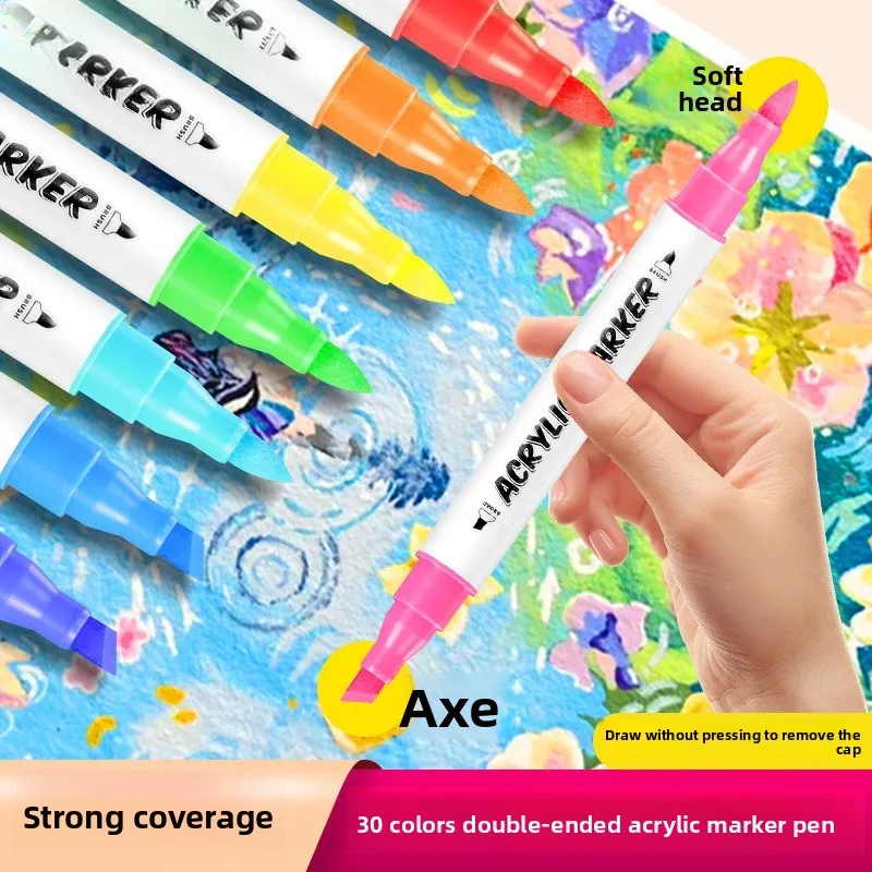 le-marqueur-acrylique-a-double-tete-peut-etre-empile-stylo-graffiti-peint-a-la-main-de-couleur-d'animation-de-peinture-speciale-des-etudiants