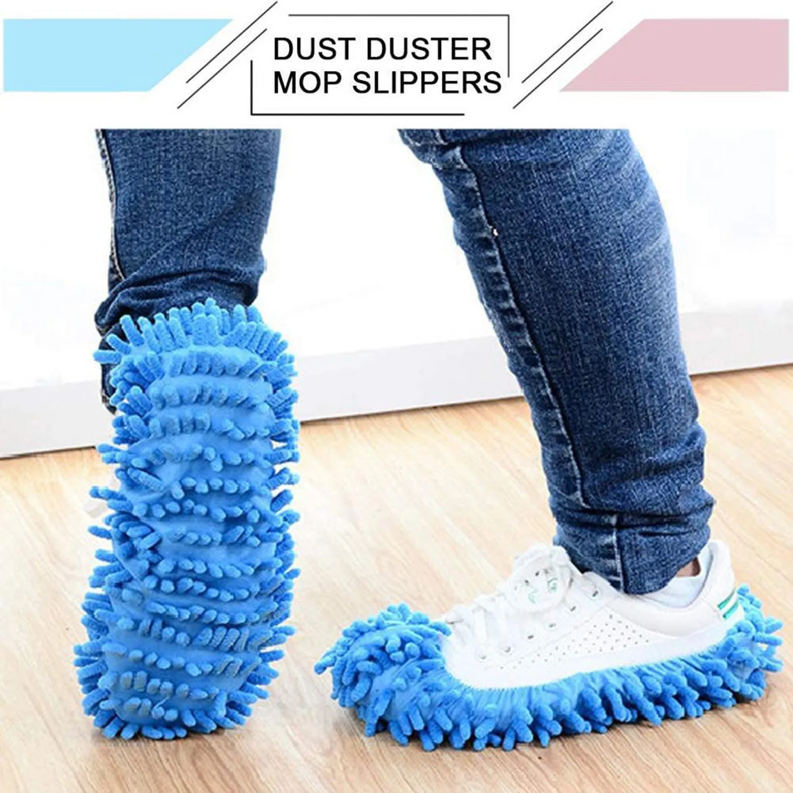 Multifunction Floor Dust Cleaning Slippers Shoes Lazy Mopping Shoes Home Bathroom Floor Cleaning Micro Fiber Cleaning Shoes