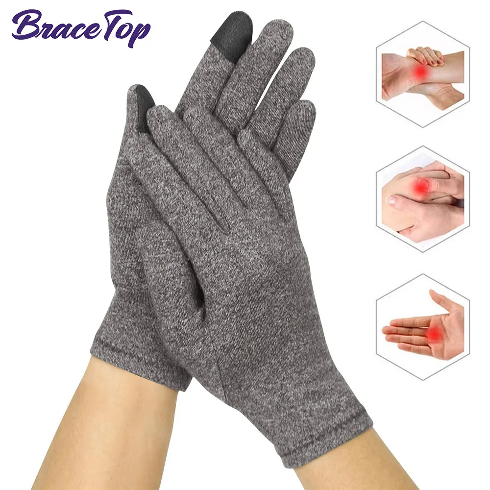 

Arthritis Compression Gloves for Rheumatoid, Carpal Tunnel Pain,Driving Fingerless Glove for Women and Men Thumb Pressure Relief