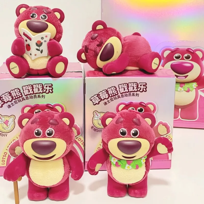 Authentic Disney Strawberry Bear Blind Box Doll Kawaii Mystery Box Toy Collection Decoration For Boys And Girls Birthday Gifts