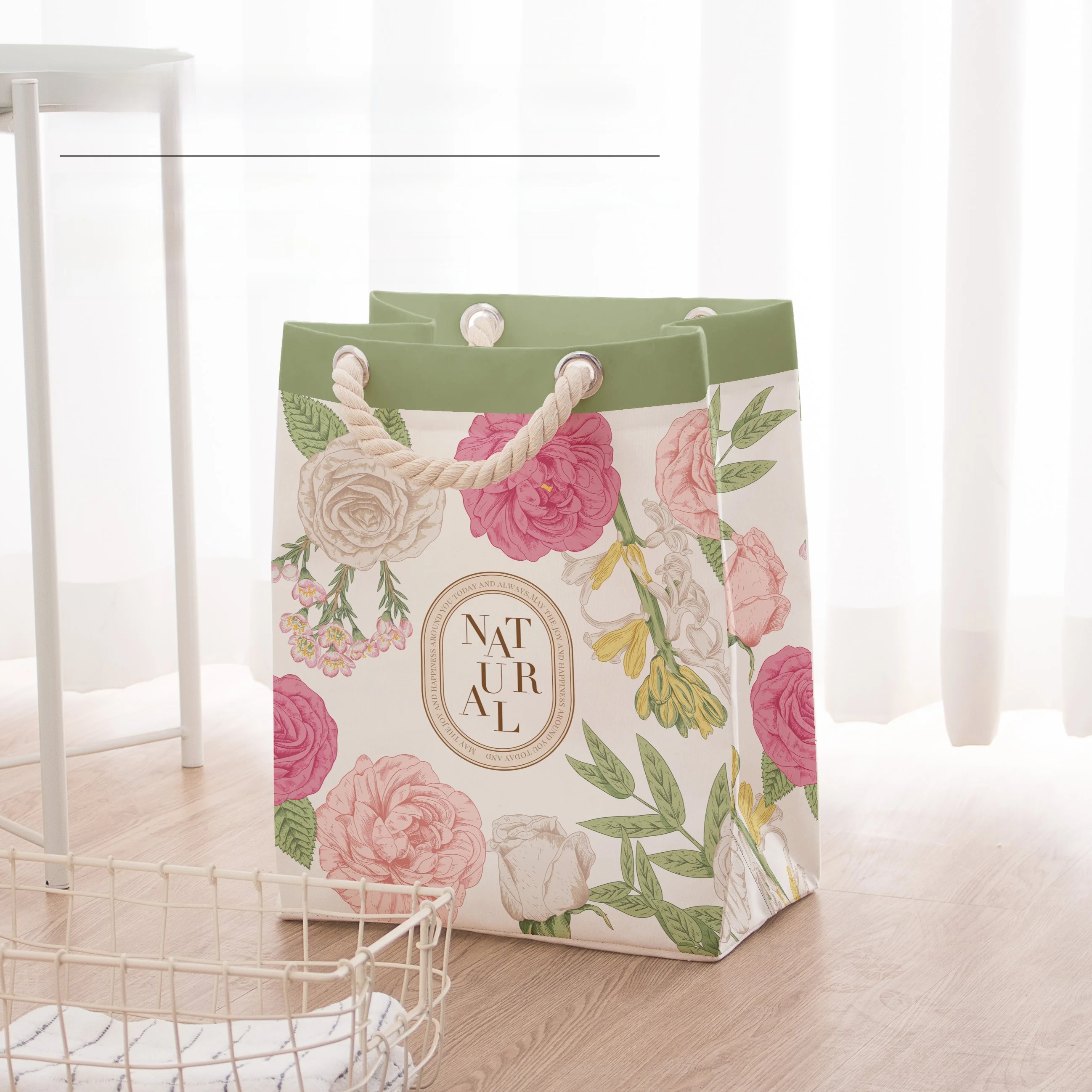 

Американская холщовая корзина для белья большой вместимости, влагостойкая, устойчивая к плесени, для хранения одежды и одеял, для использования в саду