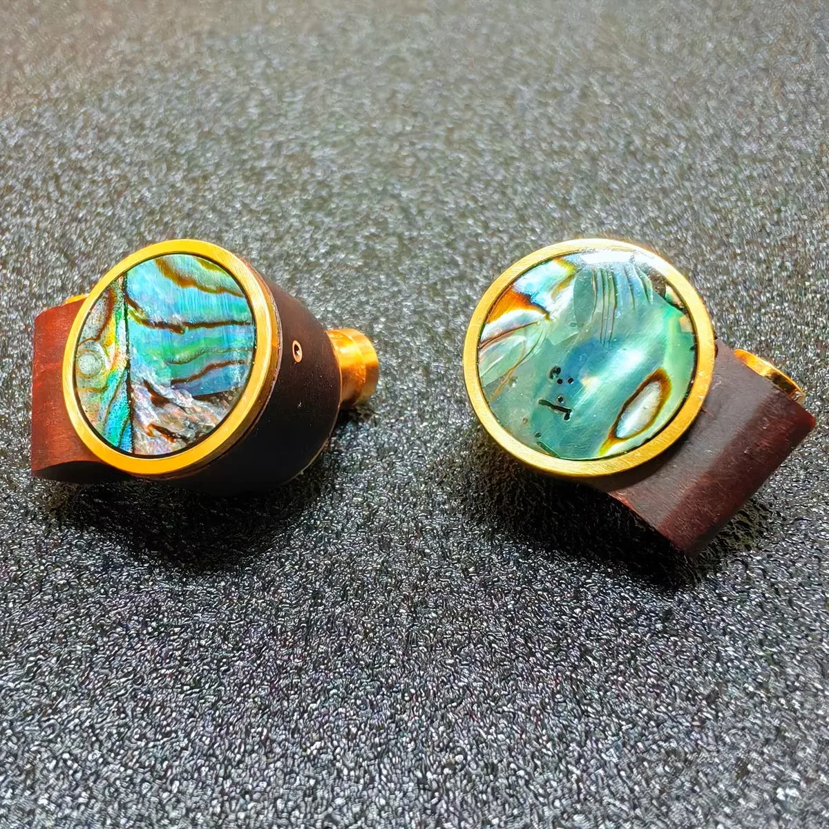 سماعة أذن خشبية FENGRU-Carbon Nanotube DLC ، غشاء أزرق ماسي ، في الأذن HiFi ، كابل MMCX قابل للفصل لعشاق الصوت ، 10 *