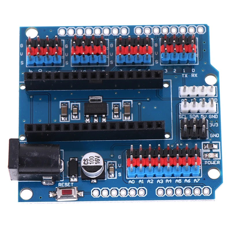 Módulo de escudo de Sensor de expansión i/o NANO para Arduino r3 NANO, nuevo