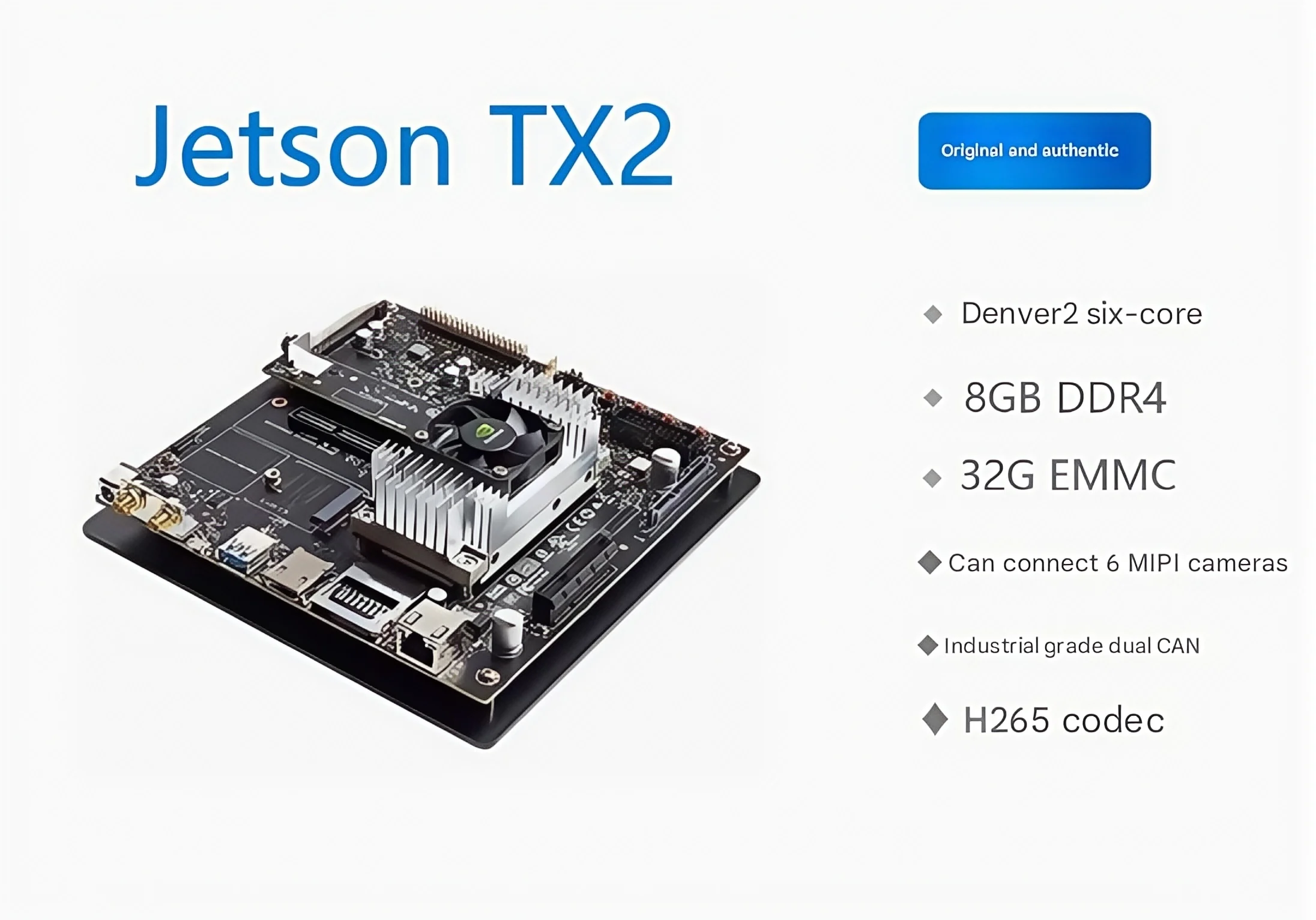 TopElec NVIDIA Jetson TX2 Artificial Intelligence Development Board Deep Learning AI