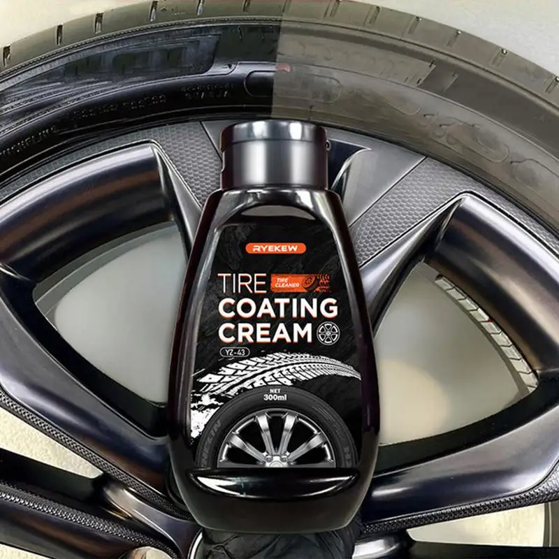 

Tire Wax Tire Gloss For Restoring Color And Tire Protection Car Tire Refurbishment Bright Coating Paste 300ml Tire Coating