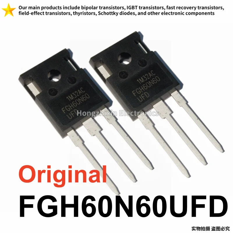 

FGH60N60UFD, 5/10 шт., новый оригинальный FGH60N60, 60N60UFD, TO-247,6A600V, трубка IGBT для сварочного аппарата