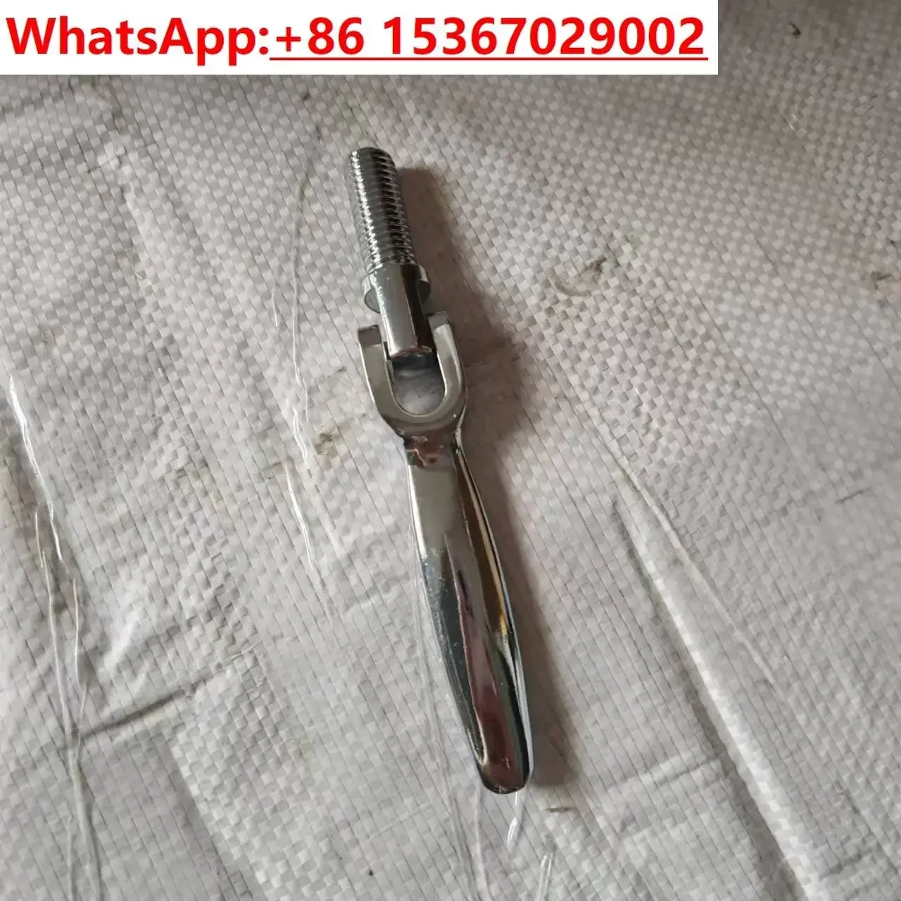 Barbell handle, 304 stainless steel / locking / willow handle, M 10 locking piece