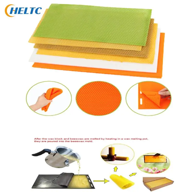 

1Pc Silicone Beeswax Press Sheet Mold Honeycomb Base Foundation Mould Beehive Shovel Beekeeping Beeware Beeswax Making Tools