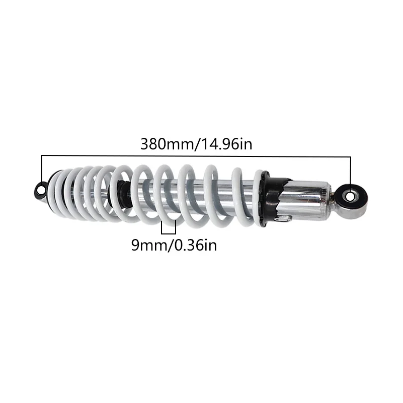 Shock Absorber Fit For ChinaATV Quad Bike Go Cart Buggy Scooter Golf Kart Part 380mm rear suspension