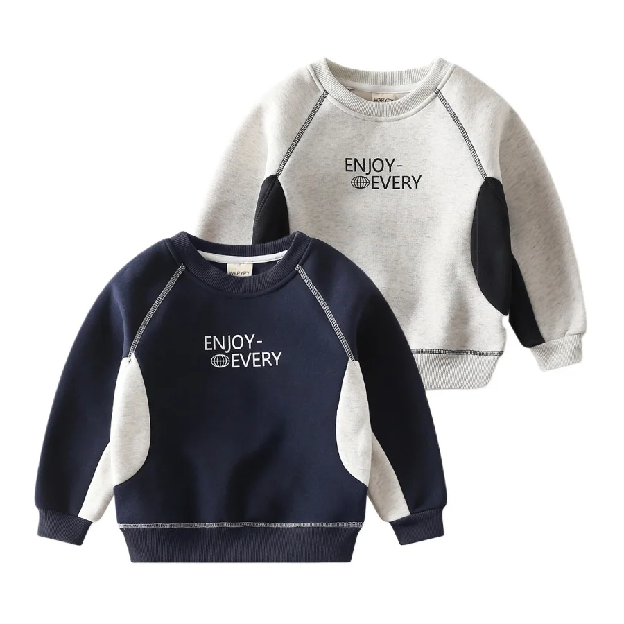

Fleece Toddler Boys Sweatshirts Kids Top Jacket Thermal Coat Fall Winter Children's Clothes